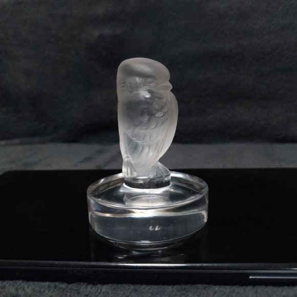 Vintage 1980s Lalique France Crystal Art Glass Hawk, Bird Of Prey Figurine - Picture 2 of 9